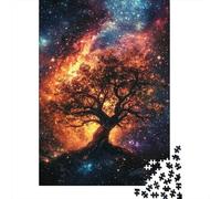 Stellar Tree of Life Plaque Murale en Métal 38x26cm/1000pcs pour L’Atelier, pour Un Mur De Cadres dans L’Atelier, Le Garage Et L’Espace Bricolage