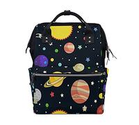 Stelle Dell'Illustrazione Del Fumetto Del Pianeta Sac à Langer Sac à Dos Grande Capacité Multifonction Sac à Couches pour Voyage Maman Femme Papa