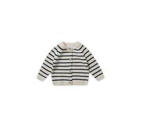 Stellou & friends Cardigan 100 % coton, Rayures blanches., 62-68