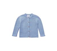 Stellou & friends Cardigan en tricot pour fille et garçon avec boutons aspect bois | Vêtements pour bébé de qualité supérieure en 100 % coton - IV V, bleu ciel, 62-68