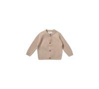 Stellou & friends Cardigan en tricot pour fille et garçon avec boutons aspect bois | Vêtements pour bébé de qualité supérieure en 100 % coton - IV V, beige, 50/56 cm