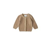 Stellou & friends Cardigan pour bébé fille et garçon | Unisexe de qualité supérieure et doux pour bébé en 100 % coton - Certifié I V, Oeko-TEX, beige, 50-56