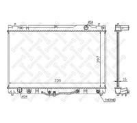 Stellox 10-25463-Sx Radiateur, Refroidissement Du Moteur Pour Lexus, Toyota