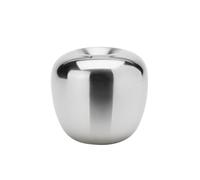 Stelton Bougeoir en Acier Inoxydable sans Bougie, Hauteur 8 cm, diamètre 8,5 cm, ne Passe Pas au Lave-Vaisselle