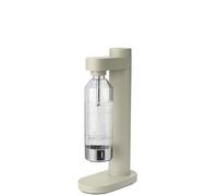 Stelton Brus Carbonateur d'eau avec bouteille, Carbonateur haut de gamme pour eau avec CO2 - Force de pétillance réglable - Design scandinave, Sable doux