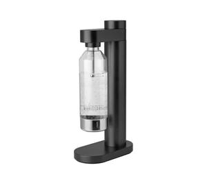 Stelton Brus Carbonateur d'Eau Gazeuse - Machine à Sodas Élégante pour Bouteilles Réutilisables, Design Danois, Compatible Cylindres CO2 Standard (M18 x 1.5)