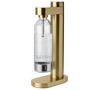 Stelton Brus, gazéificateur d'eau avec bouteille, gazéificateur premium pour eau avec CO2 - Force de pétillance réglable - Design scandinave, laiton brossé