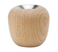 Bougeoir Ora bois de hêtre H 7cm/Ø 7.4cm