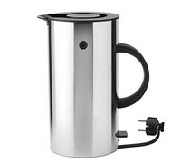Stelton EM77 Bouilloire électrique - Ébullition rapide, faible consommation d'énergie, filtre anticalcaire amovible, interrupteur de sécurité, 1,5 litre, acier, prise UE