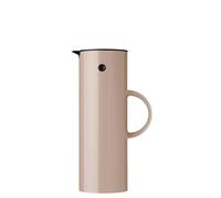 Stelton Thermos EM77 - Carafe isotherme à double paroi pour boissons chaudes/froides, théière pour thé et café avec insert en verre, fermeture magnétique, bouchon à vis, design vintage, 1 litre