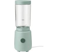 Stelton FOODIE Blender à Smoothie - mousseur à lait, extracteur jus de fruits et légumes - blender chauffant en plastique et acier inoxydable - Récipient/Bol à boisson amovible - 500ml, Vert clair