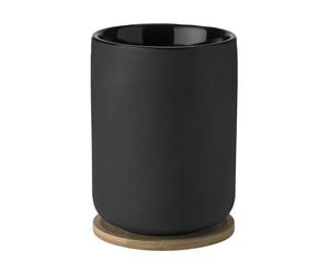 Stelton Gobelet isotherme Theo avec sous-verre 25 cl Noir