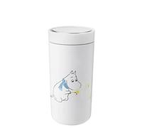 Stelton gobelet To Go Click Moomin Frost, acier inoxydable, plastique, bleu, 400 ml