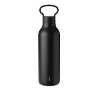 Stelton Isolierflasche Tabi, Edelstahl, Kunststoff, Silikon, Black, 550 ml, 372
