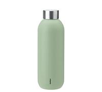 Stelton Keep Cool Gourde isotherme à double paroi pour eau, boissons chaudes et froides, café, thé 0,6 l, jonc de mer