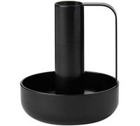 Stelton Kerzenständer Ida, Kerzenhalter, Eisen, pulverlackiert , Black, 480