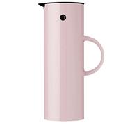 Stelton Pichet Isotherme EM77 - Carafe à double paroi pour boissons chaudes/froides - Théière et cafetière avec ampoule en verre, Bouchon magnétique et couvercle à vis - 1 L, Lavande Brillant