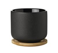 Theo Tasse à thé avec soucoupe Noir Stelton OFFRE SPECIALE - 5709846016026
