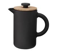 Stelton Theo Pot à filtre pressé en faïence noir Hauteur 20 cm Pot à tampon