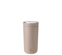 Stelton To-Go Click Gobelet isotherme à double paroi - Inoxydable et anti-fuite avec couvercle Smart Click - Boissons chaudes et froides - 0,4 l