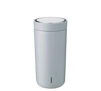 Stelton to-Go Click - Mug isotherme, bouteille isotherme à double paroi - Mug à café/thé étanche en acier inoxydable avec couvercle Smart-Click - Boissons chaudes et froides - 0,4 litre, Soft Cloud