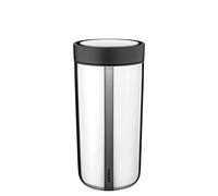 Stelton to-Go Click - Mug isotherme, bouteille isotherme à double paroi - Tasse à café/thé étanche en acier inoxydable avec couvercle Smart-Click - Boissons chaudes et froides - 0,4 litre, Acier