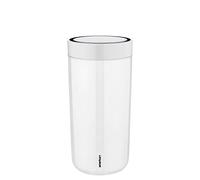 Stelton to-Go Click - Mug isotherme, bouteille isotherme à double paroi - Tasse à café/thé étanche en acier inoxydable avec couvercle Smart-Click - Boissons chaudes et froides - 0,4 litre, Craie
