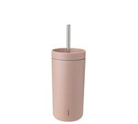 Stelton To Go Sip Gobelet isotherme avec paille, 0,4 l, isolé sous vide, durable, 400 ml, chiné