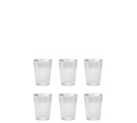 Stelton Verres à Boire Pilastro, Design Francis Cayouette, Style Art Déco, Polyvalents pour Eau, Jus, Boissons Chaudes, 0,15 l, Lave-Vaisselle, Élégants