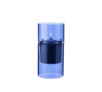 Stelton Windlicht Lucie Azure, für Ölkerzen, Borosilikatglas, Blau, 17.5 cm, 497-2