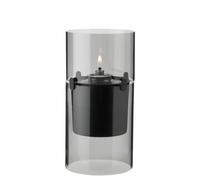 Stelton Windlicht Lucie Smoke, für Ölkerzen, Borosilikatglas, Rauchgrau, 17.5 cm, 497
