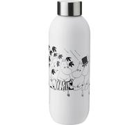 Stelton Gourde Keep Cool Moomin Soft White, acier inoxydable, blanc, 0.75 litre