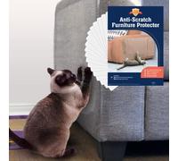 Stelucca Amazing Shields Lot de 18 protections anti-griffures pour chat - 43,2 x 30,5 cm - Transparentes - Anti-rayures et protection de canapé