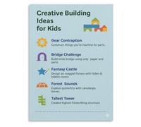 STEM Activity Poster Creative Building Challenges for Education
