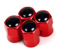 Stem Caps for Subaru for Impreza for Legacy WRX STI BRZ Forester Ascent Levorg XV WRC, Car Tyre Caps and Extender Set, Leak Proof and Corrosion Dust Covers Replacement(D-red)