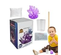 STEM Crystal Science Kit - Cultivez votre propre projet éducatif en cristaux - Jouet éducatif amusant pour de 8 ans et plus, cadeau d'expérience scientifique pour les filles à la maison ou en