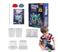 Stem Crystal Science - Kit de croissance coloré, projet de laboratoire éducatif, affichage d'échantillons expérimentaux, station de découverte DIY, outil d'apprentissage interactif | Activité éducativ