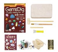 STEM -Dig Kit - Jouet d'excavation pour avec outils Dig | Crystal Discovery Archéology Kit d'exploration scientifique pratique pour et filles Cadeau éducatif pour l'avenir