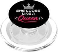 STEM Girl Women in Science Sassy Scientist Smart is Sexy PopSockets PopGrip pour MagSafe