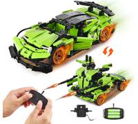 STEM Jouets de construction pour enfants 2 en 1 - Voiture/Robot App & Télécommande - 461 pièces - Jouets éducatifs créatifs