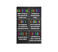 STEM Technology Poster, Control Enter 2 Keyboard Shortcuts, Computer Science Education Chart for Classroom Lab(Unframed,12x18inch(30x45cm))