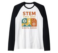 STEM Wichita Chemise rétro fusée Atom Gear Science Graphic Manche Raglan