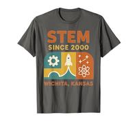 STEM Wichita Chemise rétro fusée Atom Gear Science Graphic T-Shirt