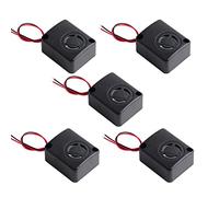 Stemedu Lot de 5 sonneries piézoélectriques actives 12 V - Alarme sonore continue - Sondeur piézoélectrique - Hauts décibels - 110 dB - Haut-parleur CC 6-15 V