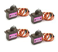 Stemedu MG90D Lot de 4 servomoteurs numériques légers 9 g en métal pour Arduino Project RC hélicoptère bateau robot voiture cardan