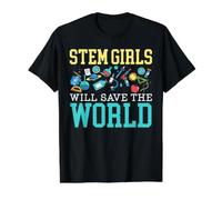 Stéministe Ingénieur Biologiste Professeur de mathématiques T-Shirt Graphique avec Valeur, Homme, Noir, L
