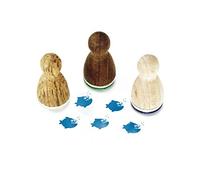 Stemplino® Ministempel® Tampon en bois pour enfant Motif Peter Piranha 12 mm de diamètre
