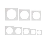 Stencils for Wood Painting, 8-Piece Reusable Geometric Templates for DIY Craft & Home Decor- Rond