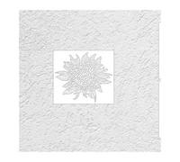 Stencils muraux pour peinture Pochoir mural 40 cm - 80 for peinture décorative, décoration en plâtre, modèle for peindre du mastic, grande fleur(S 40cmX35cm - A)