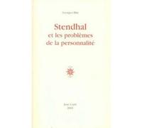 Stendhal et les problèmes de la personnalité